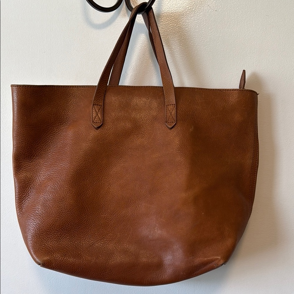 Madewell Transport Brown Leather Tote